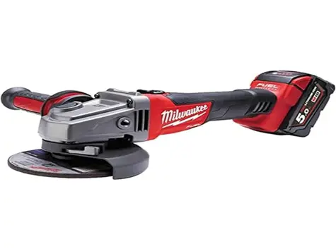 Milwaukee M18 125mm 5.0Ah + HD Box Amoladora Ángulo Inalámbrica