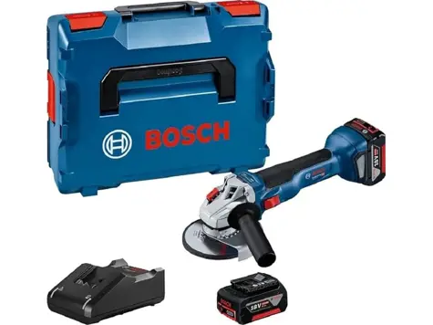 Bosch Pro 18V Amoladora Angular a Batería 125mm - 9000 rpm (2x4.0 Ah)