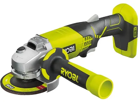 RYOBI Amoladora Angular 18V Ø115mm - Metal, Piedra, Hormigón - Autonomía - Accesorios - R18AG-0