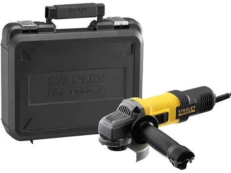 STANLEY FATMAX FMEG210K-QS - Amoladora 850W 115mm, 12.000 rpm - Maletín incluido