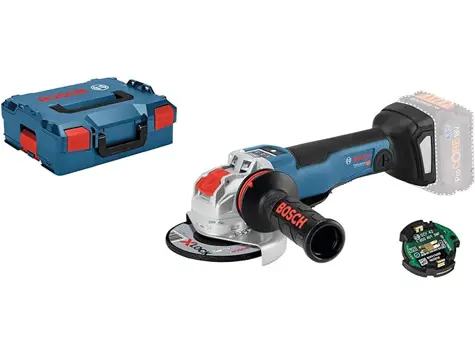 Bosch Pro GWX 18V-10 PSC - Amoladora Angular 125mm, Vel. Regulable, X-LOCK, Connectivity