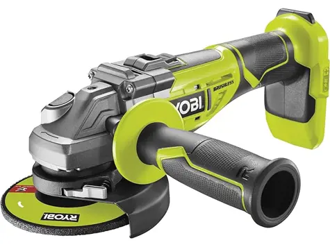 RYOBI - Amoladora Angular 125mm 18V ONE+ Brushless - Ideal para Metal, Piedra y Hormigón.