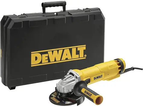 DeWalt DWE4217KD Miniamoladora 125mm 1200W + disco diamante + maletín.