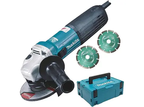 Makita GA5040RKDJ 125mm 1100W + 2 discos diamante + maletin - €€€