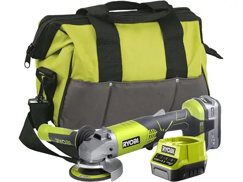 Ryobi R18AG-140S 18V ONE+ Kit de amoladora angular inalámbrica (1 x 4.0Ah)