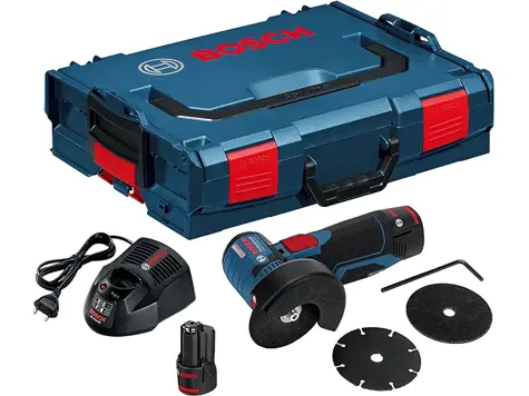 Bosch GWS 12V-76 Professional - Amoladora angular a batería con accesorios