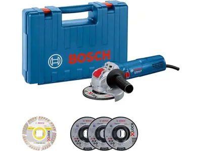 Bosch GWX 750-125 - Amoladora 750W, X-LOCK, Ø 125 mm, set 5 discos - Amazon